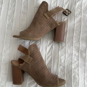 Heeled Open Back/Toe Sandals